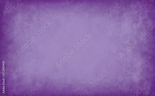 Purple background with soft marbled texture grunge on borders, old vintage distressed light purple paper illustration