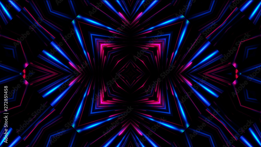 Disco Abstract Colorful Waves shining neon on Black Background with copyspace Disco Abstract Colorful Waves shining neon on Black Background with copyspace