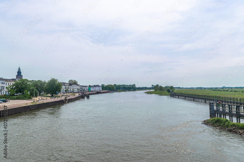The river the ijssel in Zutphen