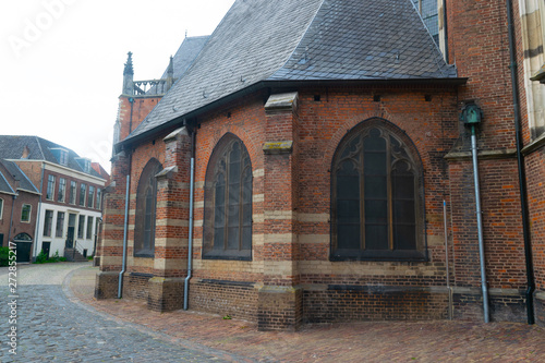 Antique window of Walburg Church Zutphen photo