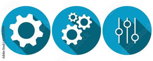 Symbols for settings, maintenance and controls 