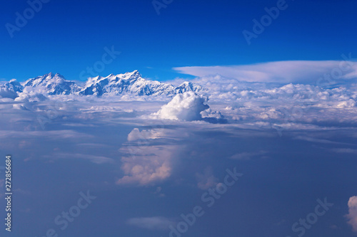 Beautiful Mount Everest Among The Clouds