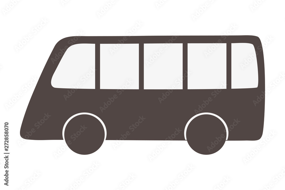 Bus vehicle silhouette design vector illustrator Bus vehicle silhouette design vector illustrator