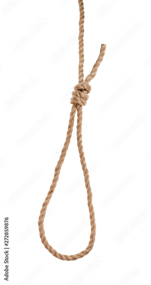 another side of slip noose with gallows knot
