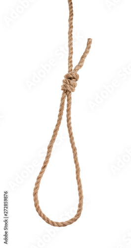 another side of slip noose with gallows knot