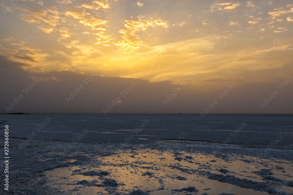 salt Flats in Berhale and Hamede Ela deep in the Danakil Depression 