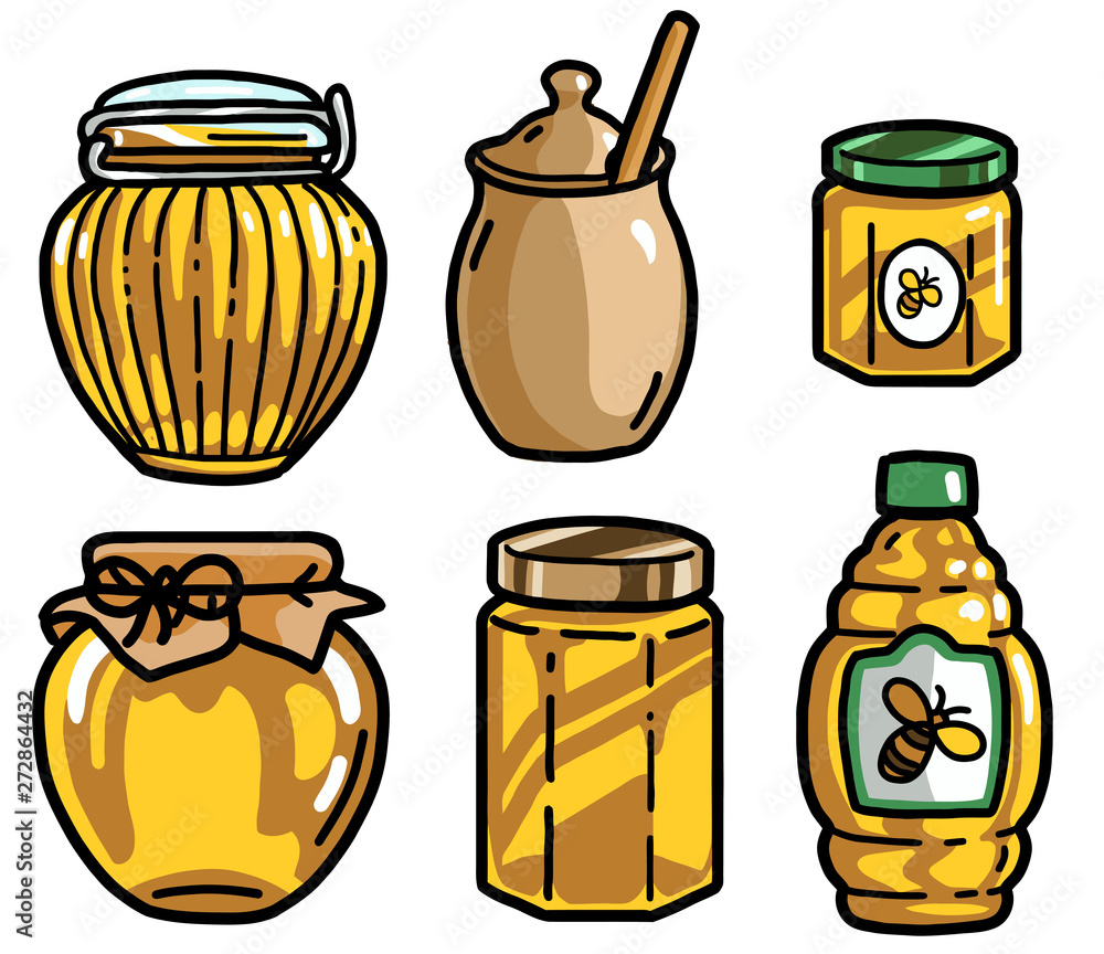 Honey Jar Illustration