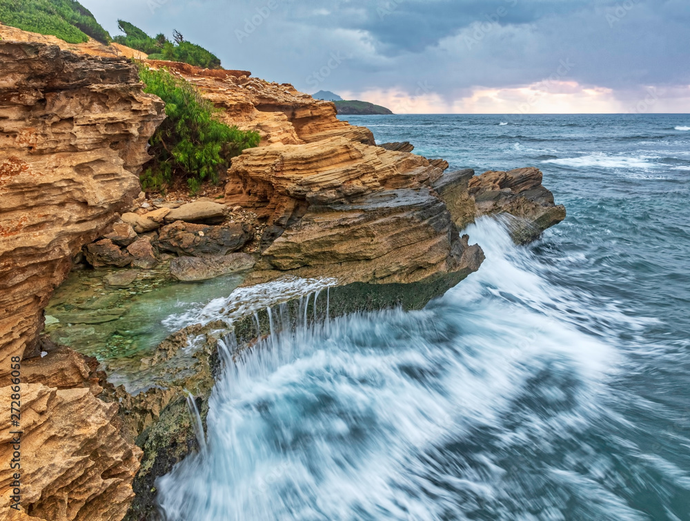 Naklejka premium Lithified Cliffs, Kauai, Hawaii