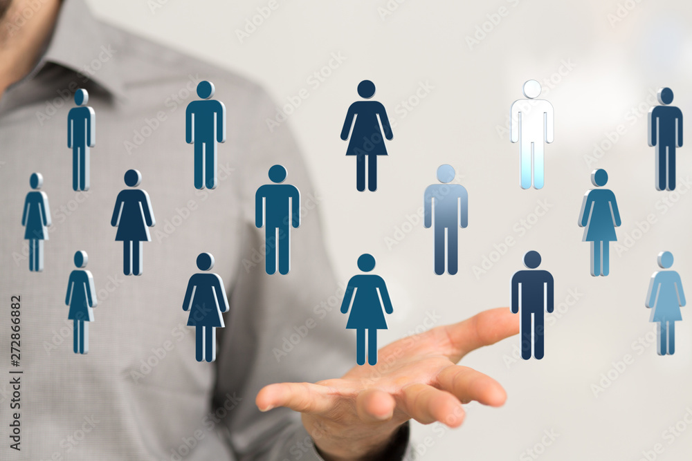 3d social human connection concept 3d social human connection concept