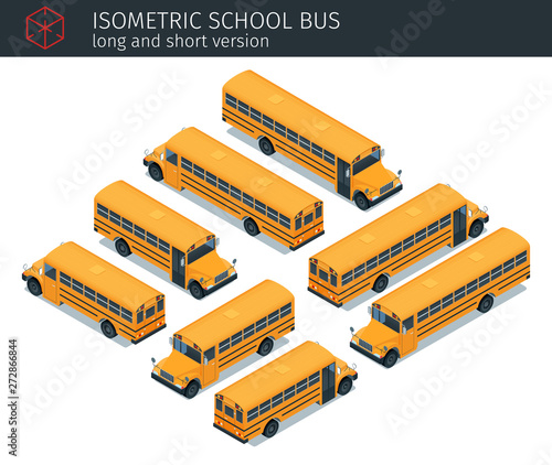 isometric school bus