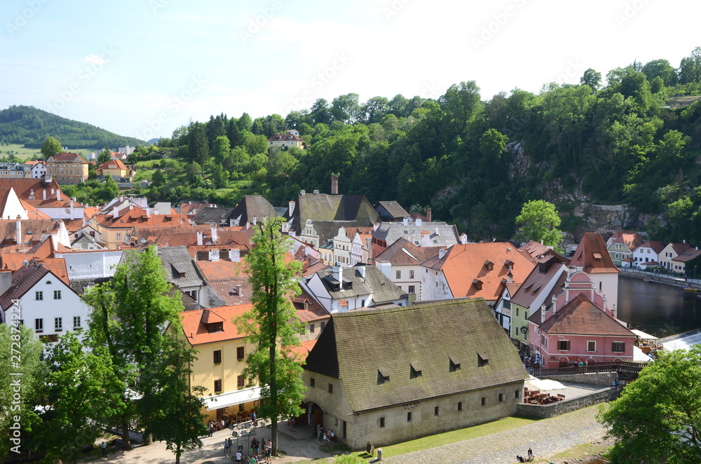 Obraz premium View of Cesky Krumlov in the Czech Republic