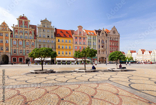Foto Wroclaw. the main market in the old town