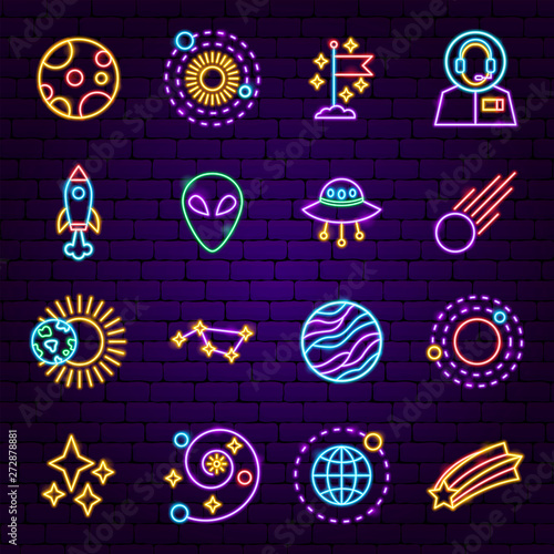 Cosmic Neon Icons