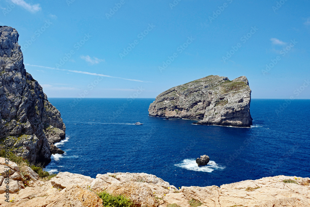 Sardinien Felsen vor der Grotta di Nettuno
