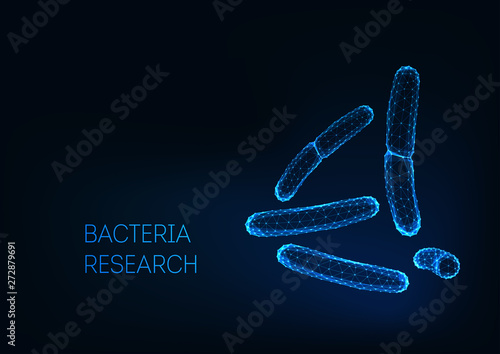 Microscopic bacilli bacteria acidophilus, salmonella, lactobacillus. Probiotics.