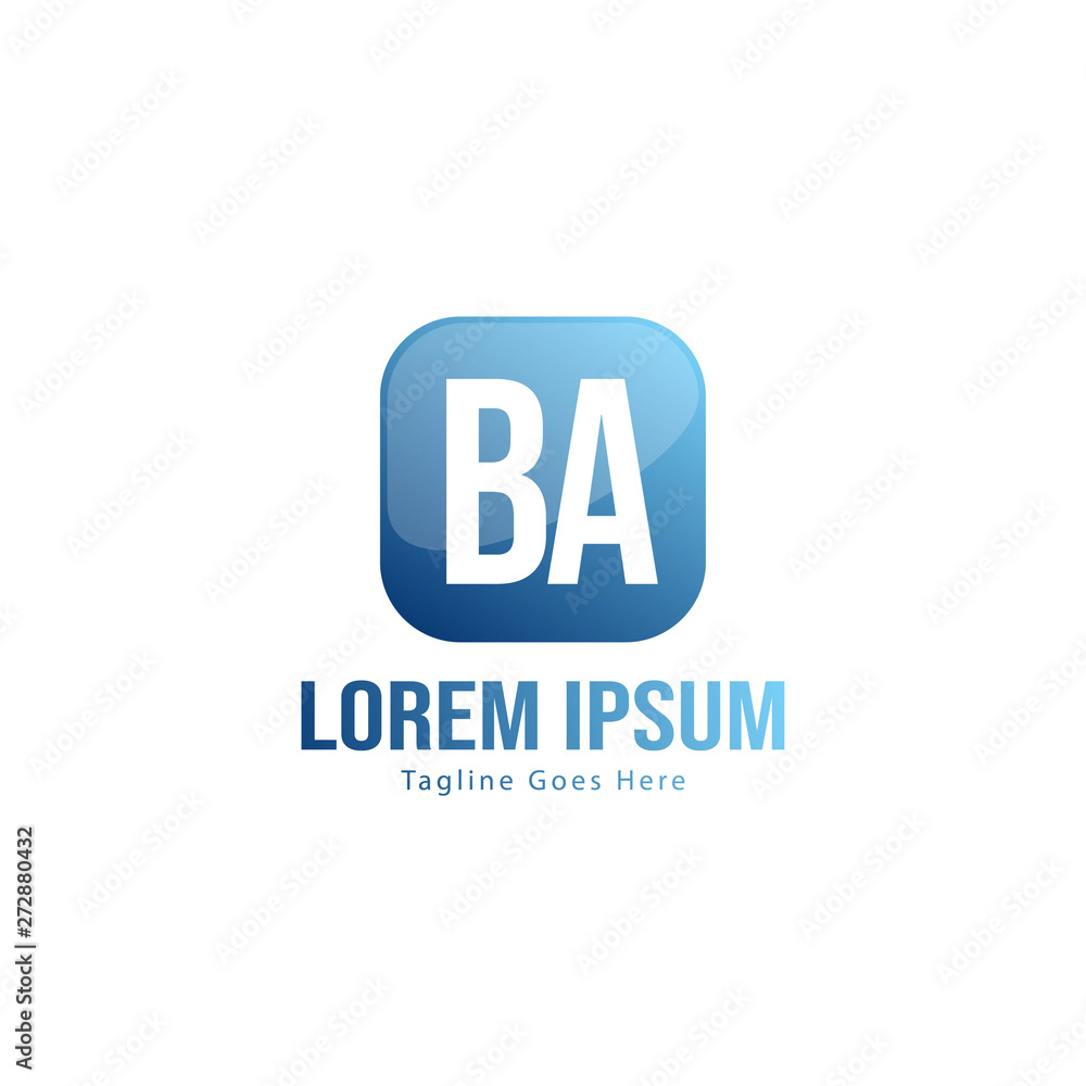 BA Letter Logo Design. Creative Modern BA Letters Icon Illustration BA Letter Logo Design. Creative Modern BA Letters Icon Illustration