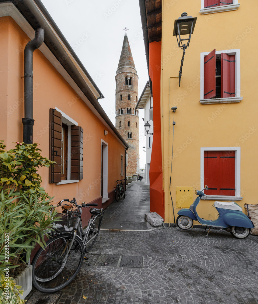 authentic courtyard in the centre of Caorle