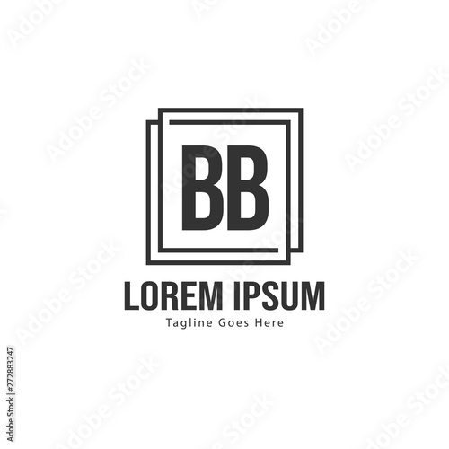 BB Letter Logo Design. Creative Modern BB Letters Icon Illustration