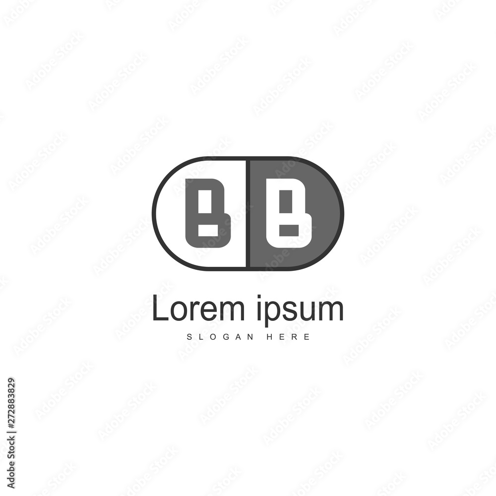 BB Letter Logo Design. Creative Modern BB Letters Icon Illustration