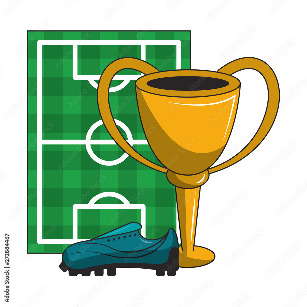 Soccer sport game cartoons isolated Soccer sport game cartoons isolated