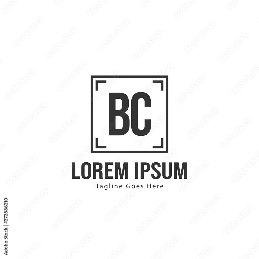 BC Letter Logo Design. Creative Modern BC Letters Icon Illustration