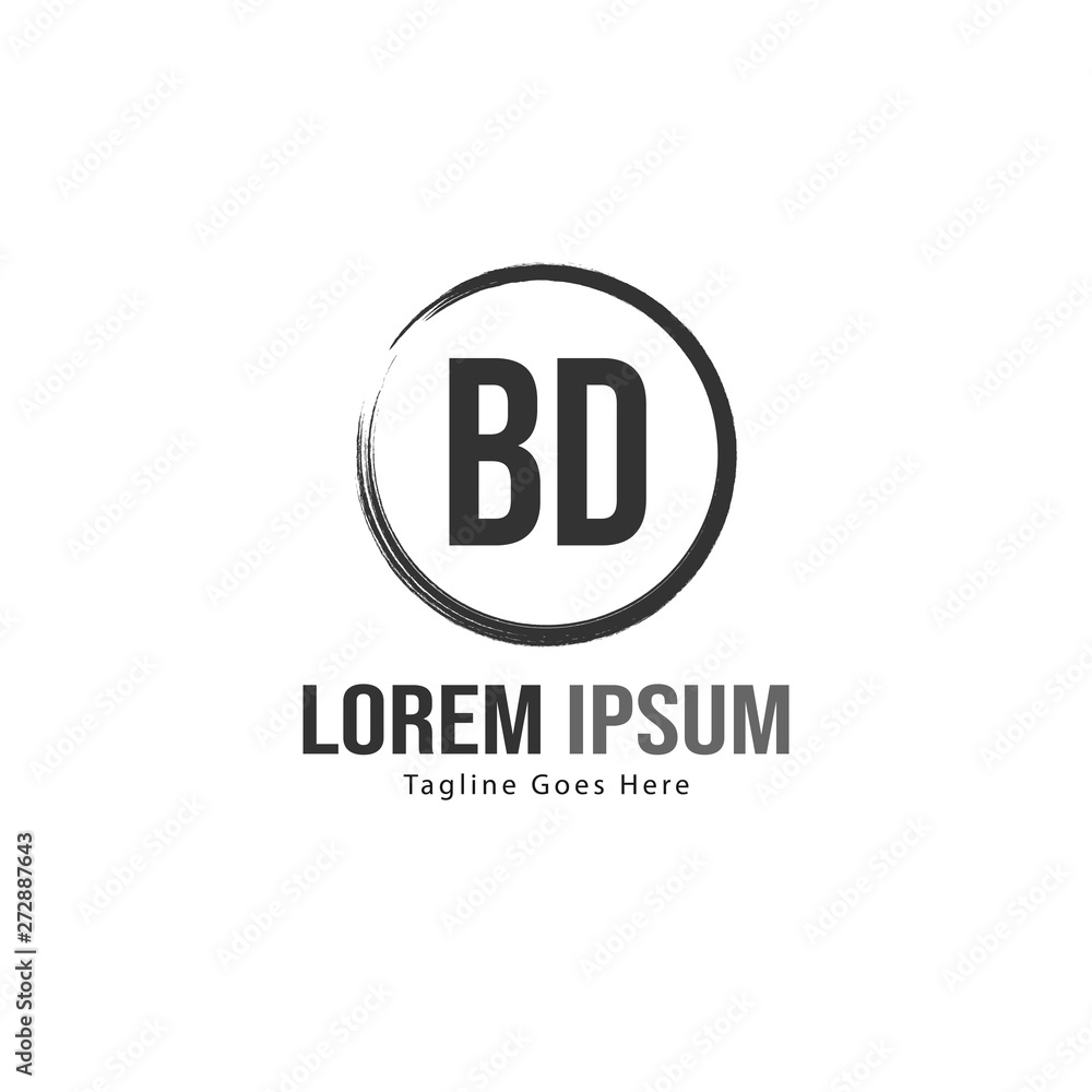 BD Letter Logo Design. Creative Modern BD Letters Icon Illustration BD Letter Logo Design. Creative Modern BD Letters Icon Illustration