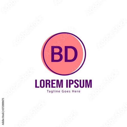 Free Download BD Letter Logo Design. Creative Modern BD Letters Icon Illustration - GFXLoad