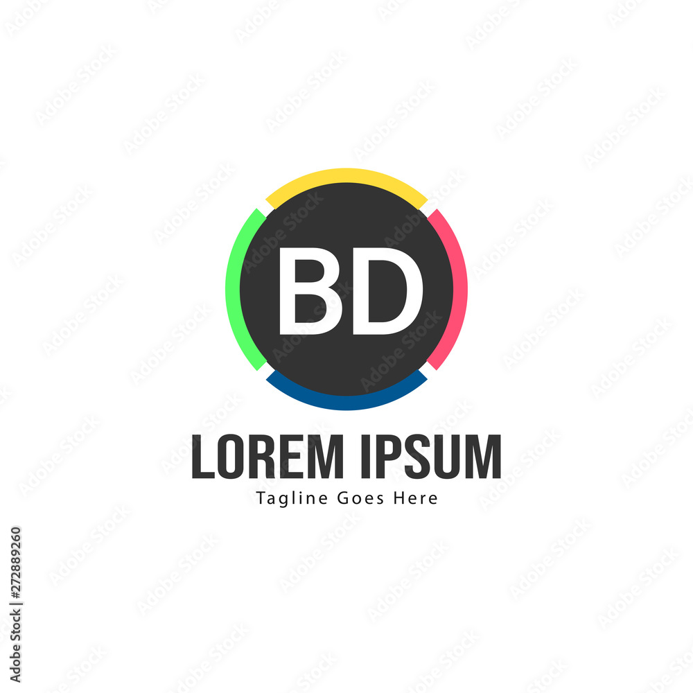 BD Letter Logo Design. Creative Modern BD Letters Icon Illustration BD Letter Logo Design. Creative Modern BD Letters Icon Illustration