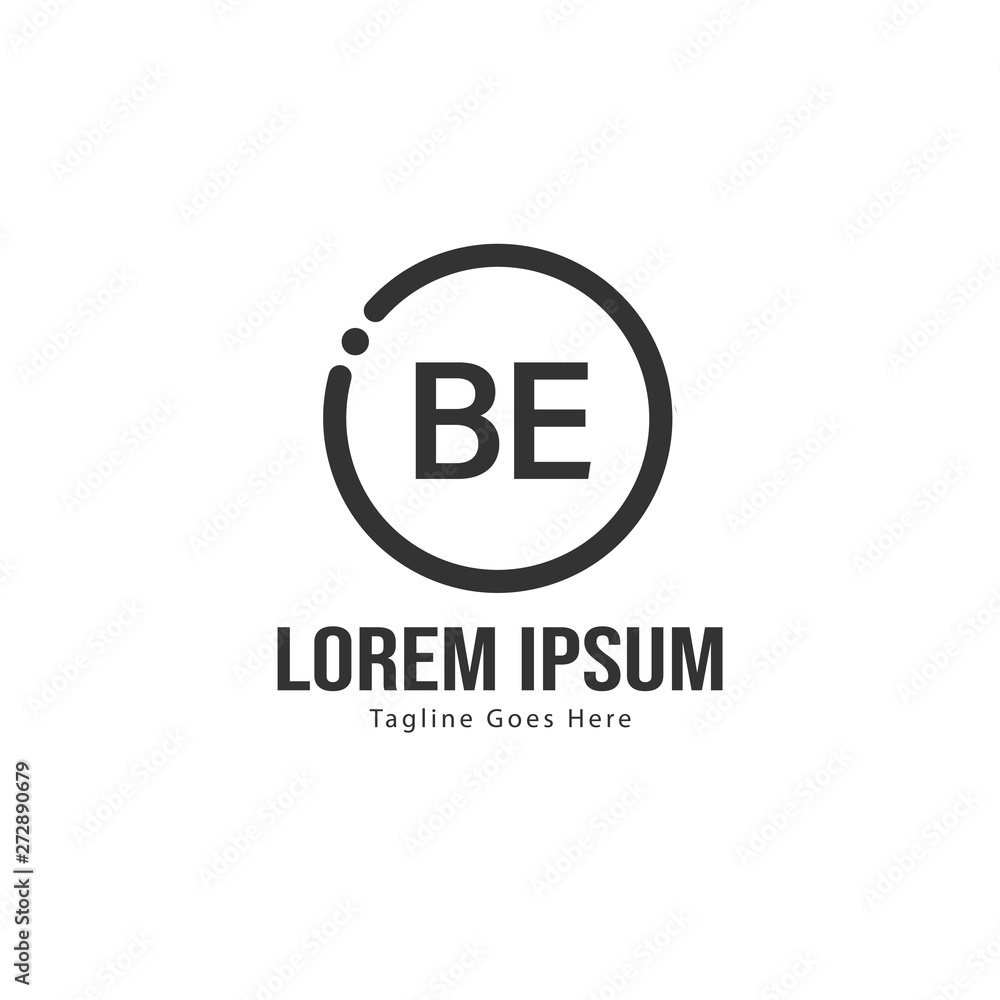 BE Letter Logo Design. Creative Modern BE Letters Icon Illustration BE Letter Logo Design. Creative Modern BE Letters Icon Illustration