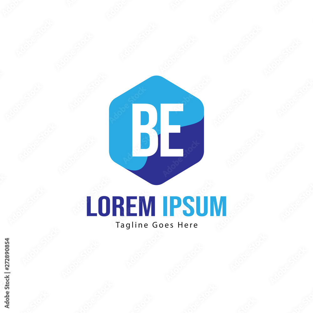 BE Letter Logo Design. Creative Modern BE Letters Icon Illustration BE Letter Logo Design. Creative Modern BE Letters Icon Illustration