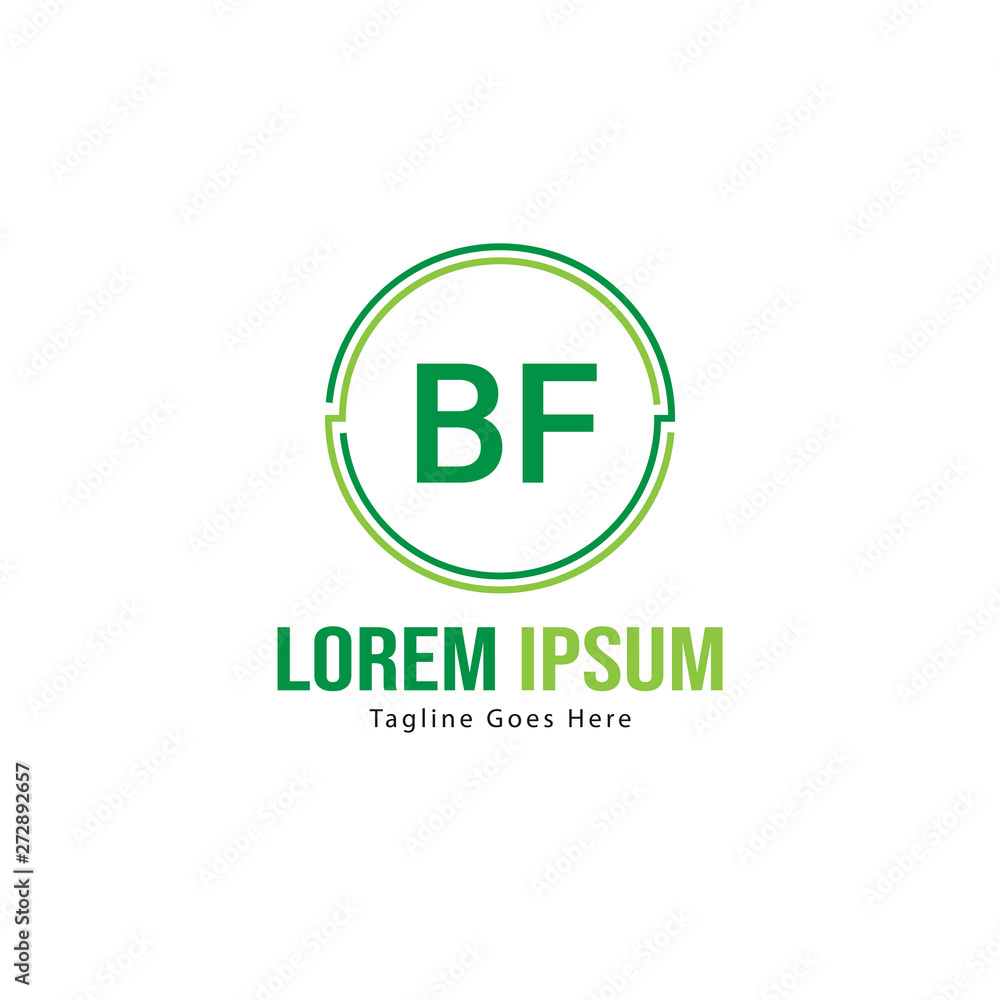 BF Letter Logo Design. Creative Modern BF Letters Icon Illustration BF Letter Logo Design. Creative Modern BF Letters Icon Illustration