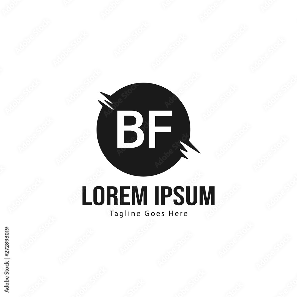 BF Letter Logo Design. Creative Modern BF Letters Icon Illustration BF Letter Logo Design. Creative Modern BF Letters Icon Illustration