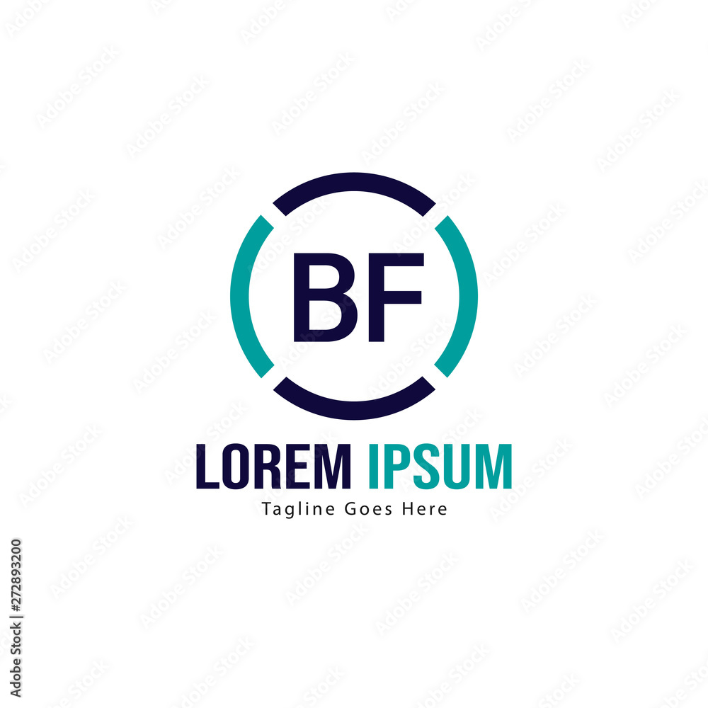BF Letter Logo Design. Creative Modern BF Letters Icon Illustration BF Letter Logo Design. Creative Modern BF Letters Icon Illustration