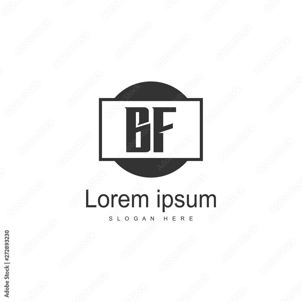 BF Letter Logo Design. Creative Modern BF Letters Icon Illustration BF Letter Logo Design. Creative Modern BF Letters Icon Illustration