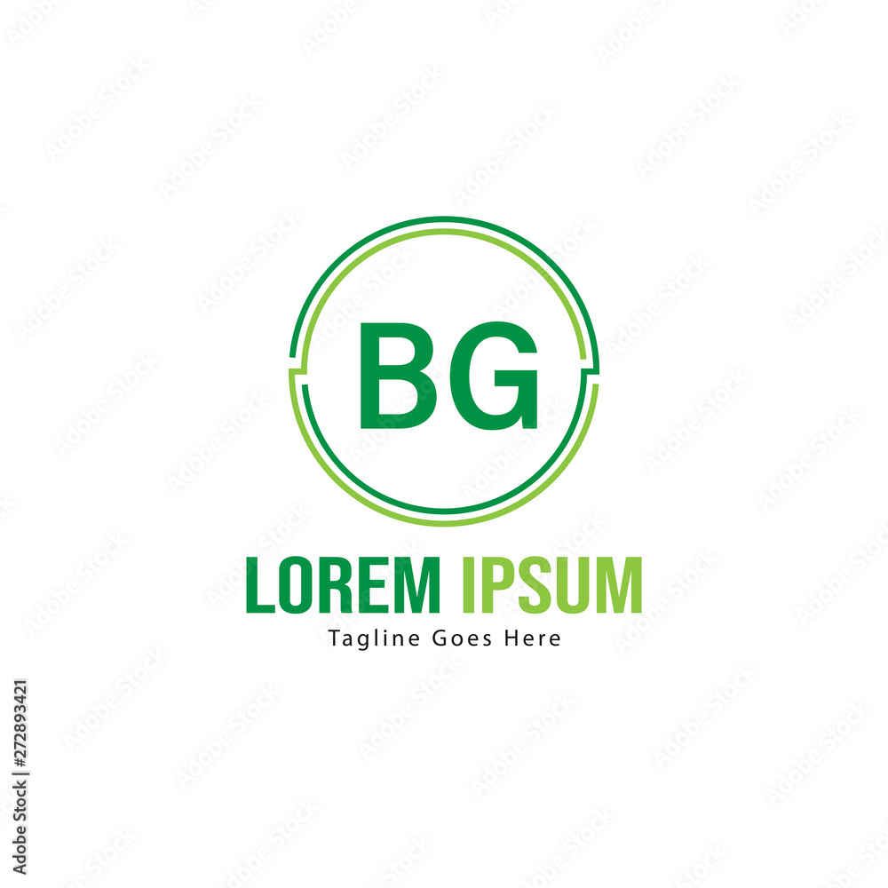 BG Letter Logo Design. Creative Modern BG Letters Icon Illustration BG Letter Logo Design. Creative Modern BG Letters Icon Illustration