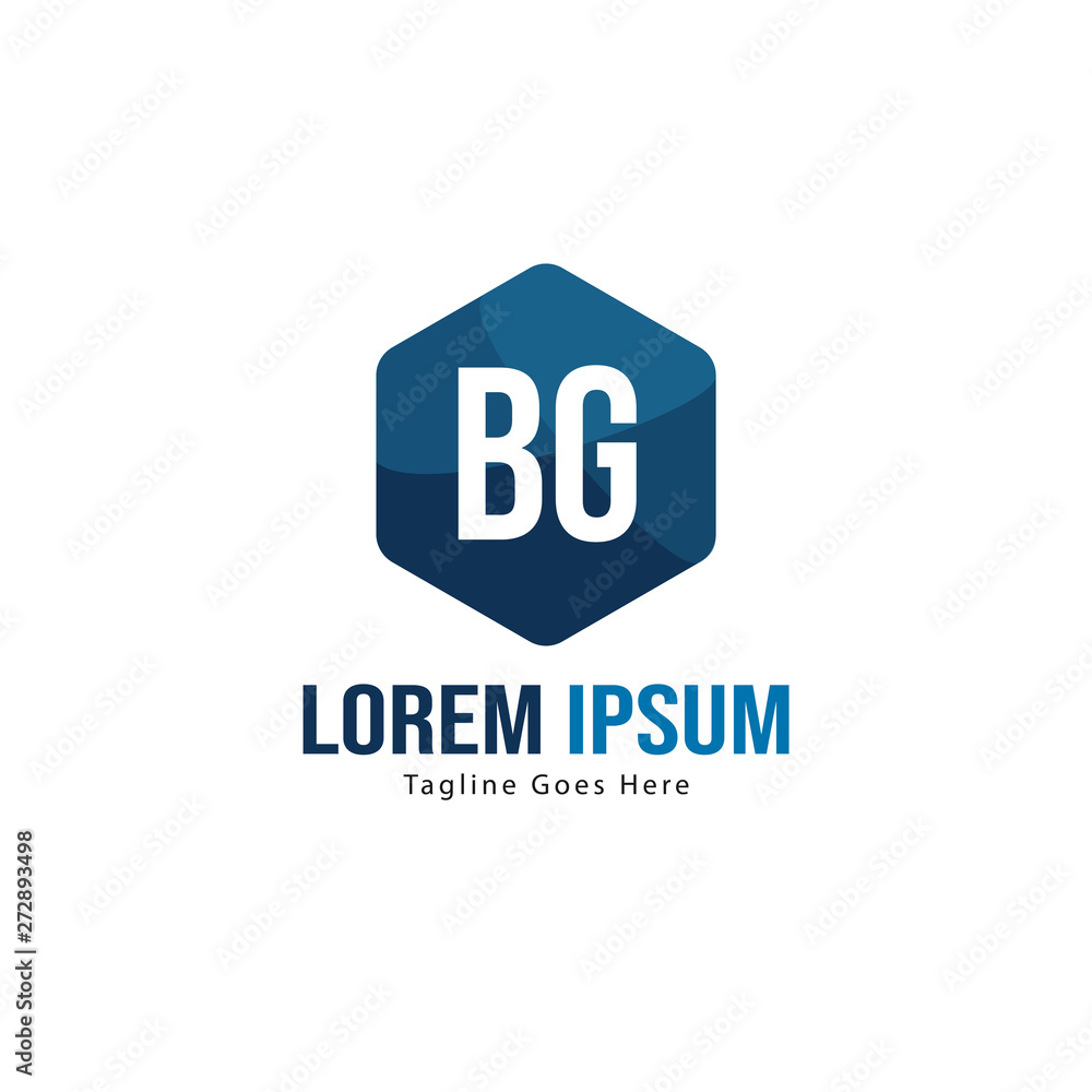 BG Letter Logo Design. Creative Modern BG Letters Icon Illustration BG Letter Logo Design. Creative Modern BG Letters Icon Illustration
