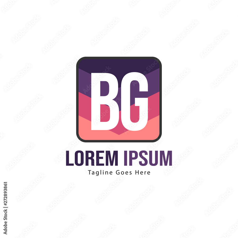 BG Letter Logo Design. Creative Modern BG Letters Icon Illustration BG Letter Logo Design. Creative Modern BG Letters Icon Illustration
