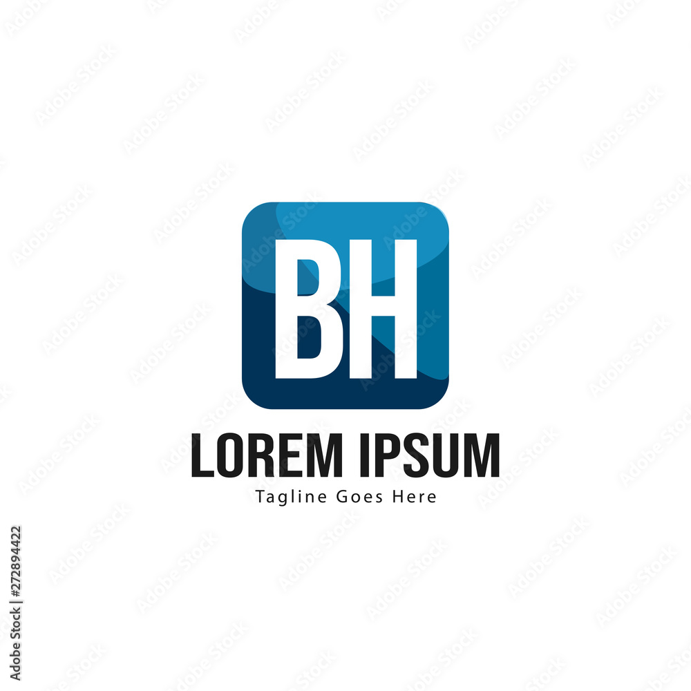 BH Letter Logo Design. Creative Modern BH Letters Icon Illustration BH Letter Logo Design. Creative Modern BH Letters Icon Illustration