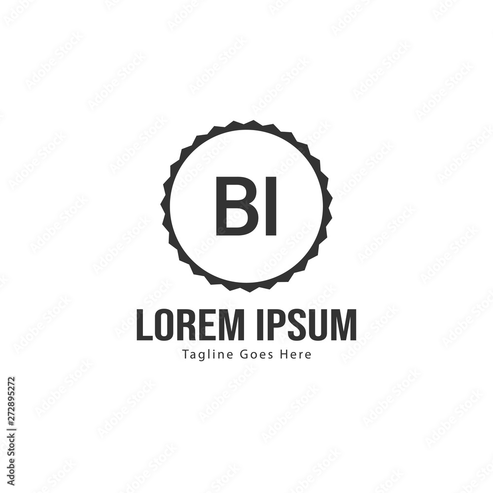 BI Letter Logo Design. Creative Modern BI Letters Icon Illustration BI Letter Logo Design. Creative Modern BI Letters Icon Illustration