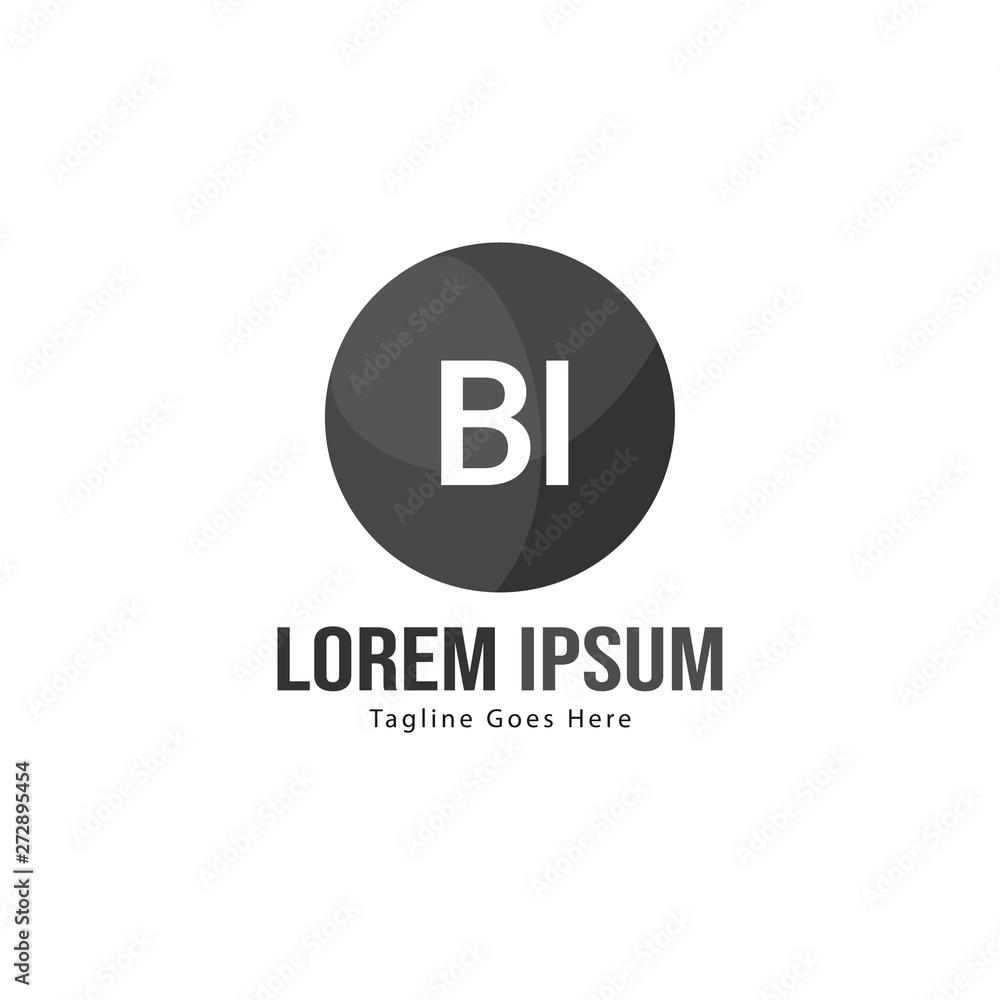BI Letter Logo Design. Creative Modern BI Letters Icon Illustration BI Letter Logo Design. Creative Modern BI Letters Icon Illustration