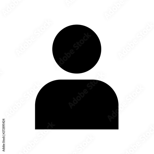 User profile icon flat vector illustration design