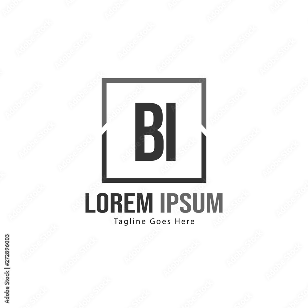 BI Letter Logo Design. Creative Modern BI Letters Icon Illustration BI Letter Logo Design. Creative Modern BI Letters Icon Illustration