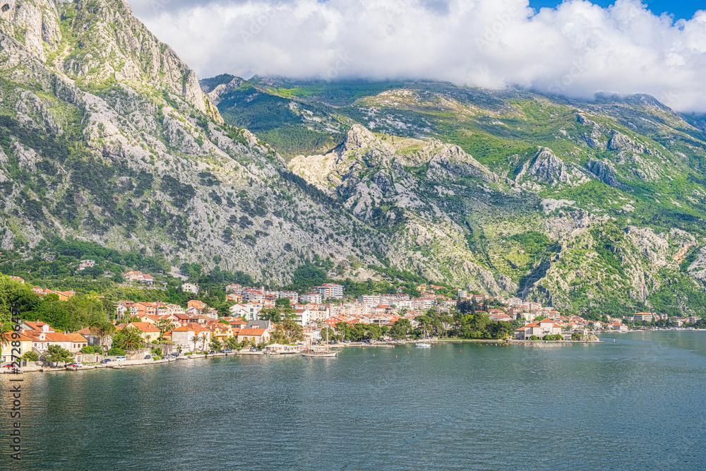Kotor Montenegro Harbor and Mountains