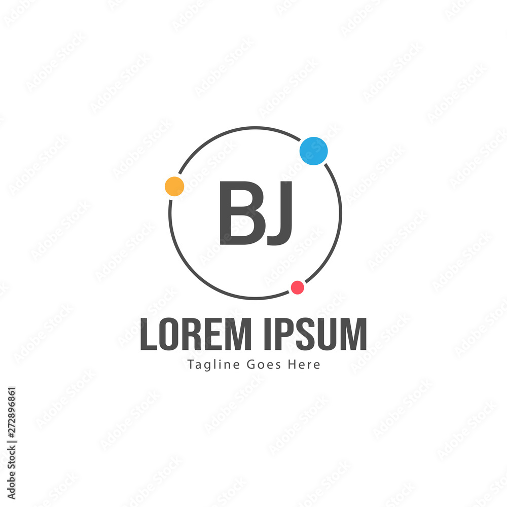 BJ Letter Logo Design. Creative Modern BJ Letters Icon Illustration BJ Letter Logo Design. Creative Modern BJ Letters Icon Illustration