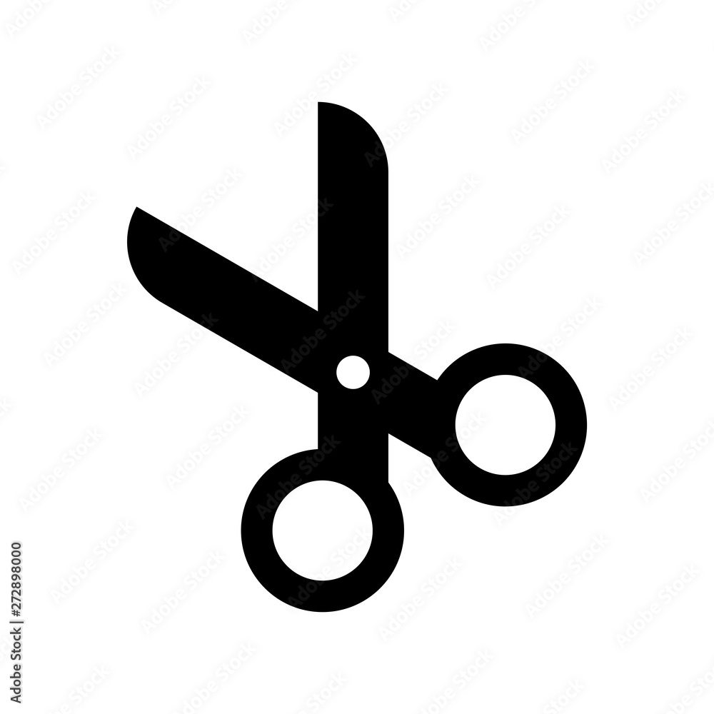 Scissors icon flat vector illustration design Scissors icon flat vector illustration design