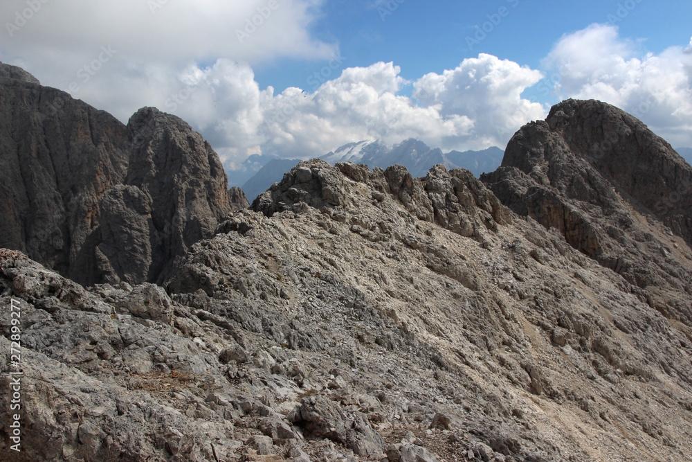 mountains and blue sky