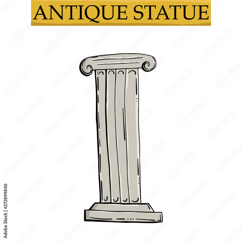 Ancient Greece symbol Greek pillar or column Ancient Greece symbol Greek pillar or column