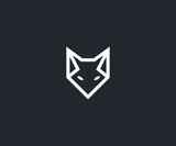 fox logo design template 