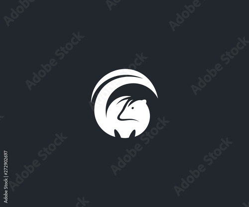 skunk logo design template element