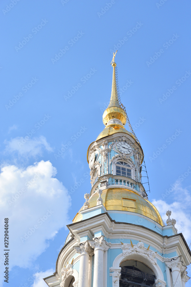 Belltower of St. Nicholas Naval Cathedral. Belltower of St. Nicholas Naval Cathedral.